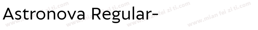 Astronova Regular字体转换